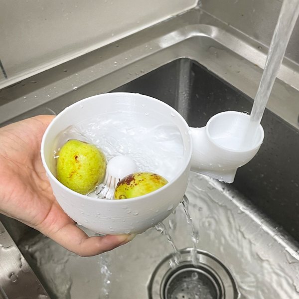 Automatic Fruit Washing Drying Bowl Fruit Washing Bowl 3D Printed Fruit Vegetable Washing Basket Oversized Oversized