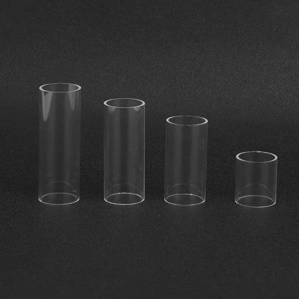 Guitar Slide Transparent Glas Bas Holdbare Streng Slides Cylinder Lys Tone BarSæt
