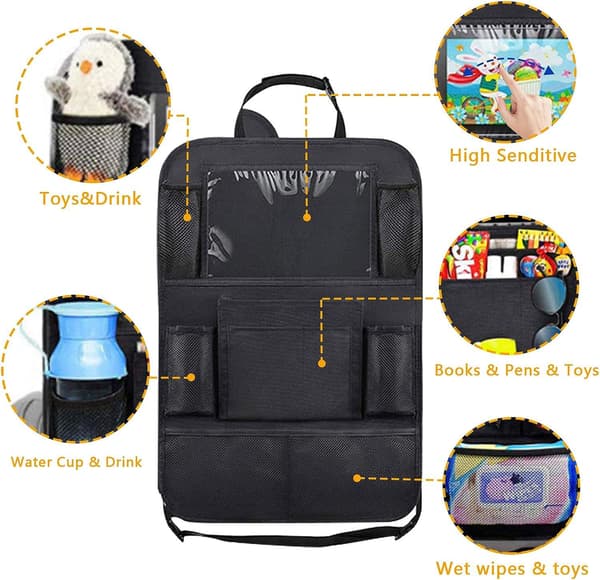 2-PAK Universal Bilbagsæde Mobil / Tablet Holder black