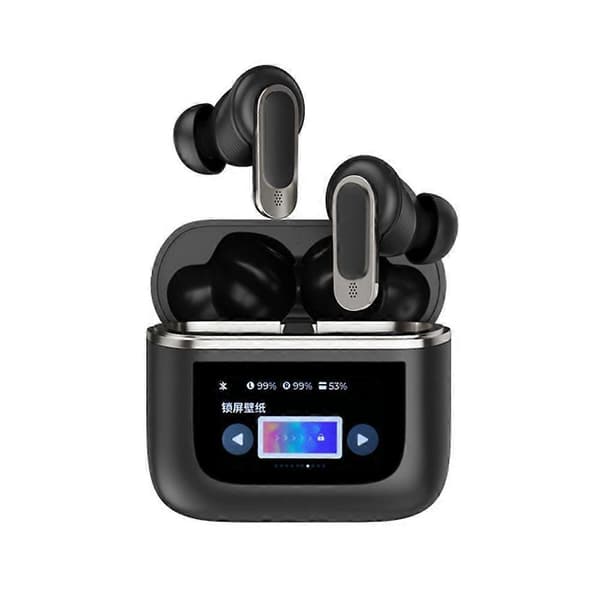 V8 Trådløse In-Ear Høretelefoner Ørepropper ANC Støjreducerende Høretelefoner In-Ear Touch Screen Kontroller H