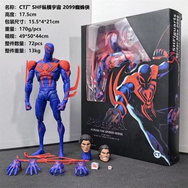 Legends Series Spider-Man: Across The Spider-Verse Spider-Man 2099 15 cm Actionfigur Legetøj C