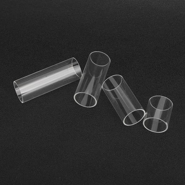 Guitar Slide Transparent Glas Bas Holdbare Streng Slides Cylinder Lys Tone BarSæt