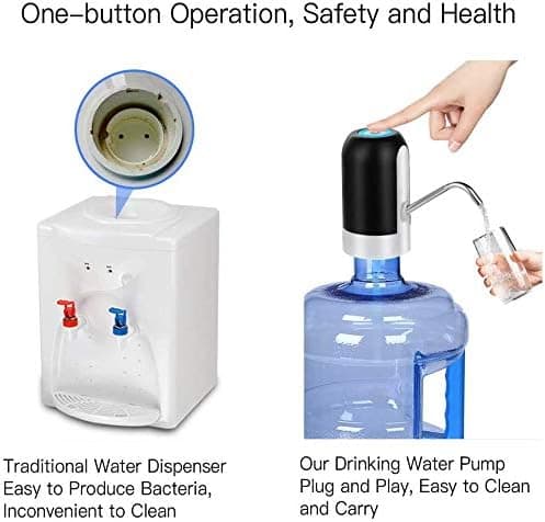 Rechargeable water pump, drinking water pump, portable household