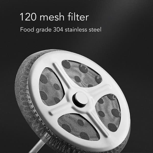 Stempelkande Tekande med 120 Mesh Filter, 600ml til Kaffe & Mælke Te