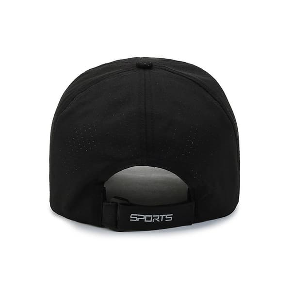 Sort - Justerbar Baseballkasket Golfhat Motorcykel Trucker Kasket St