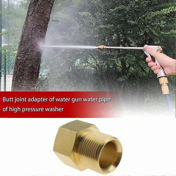 Adapter Messing M22 14 mm hun til han G1/2 gevind til højtryksrensere