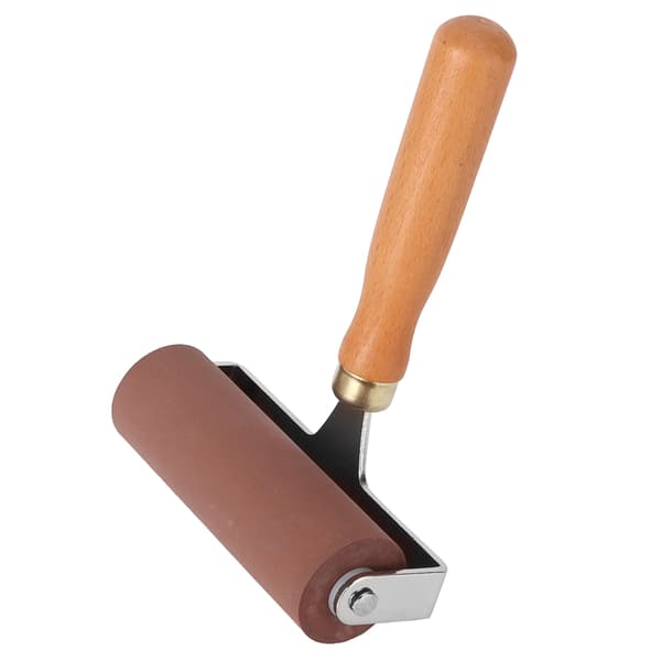 Brayer Blød Fleksibel Robust Holdbar Elastisk Gummirulle til Tryk Scrapbøger 10cm