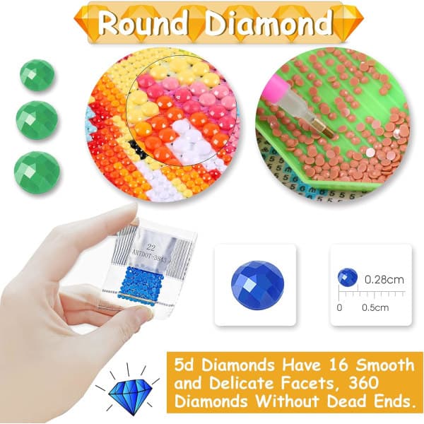 (30x40cm) 5D diamantmaling hele blomster, diamantmaling