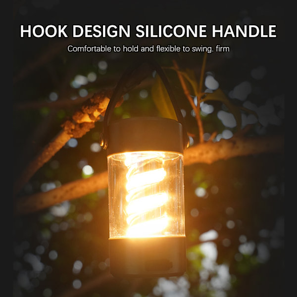 Wireless Multifunction Speaker Camping Lamp Water Resistant, Robust Night Light for Outdoor Activities Without Bracket Without Bracket