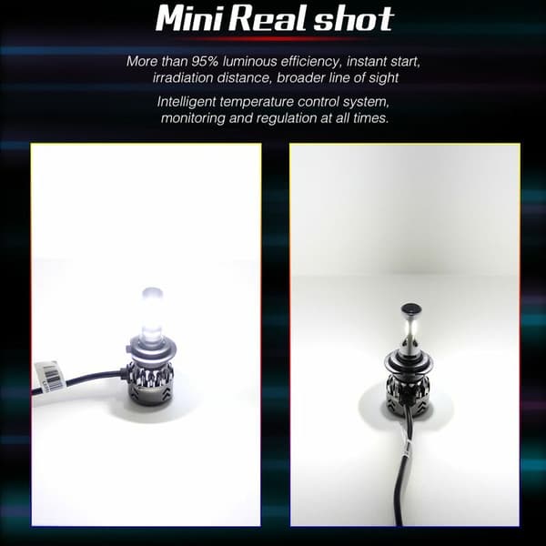 2018 H8/H9/H11 mini6-COB LED-billygtesæt til bilkonvertering 6000K hvide pærer kit
