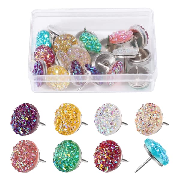 30 stk diamantstift, perlestifter I, store hodestifter, for skrivebordskort, bilder notatbøker