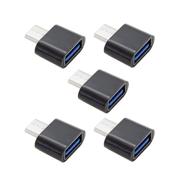 5 KPL/Sarja CY UC-086 Typ-C USB-C - USB 2.0 480Mbps OTG-sovitin puhelimelle, tabletille ja USB-kaapelille ja