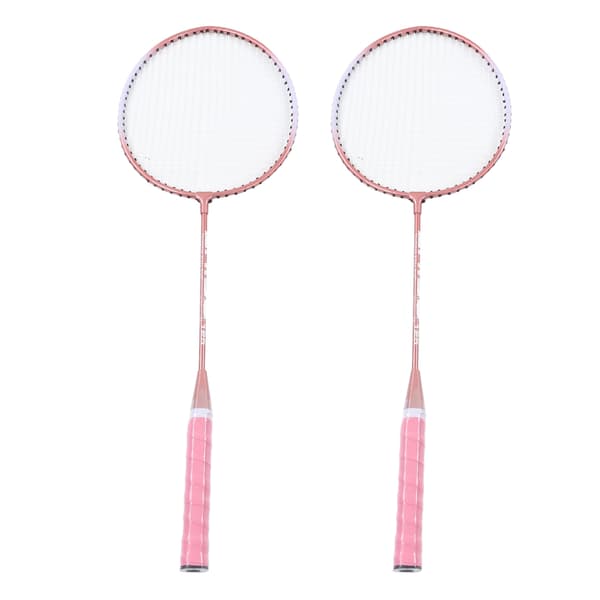 Rosa Profesjonelle Separate Badmintonracketer i Jernlegering for Nybegynnere Studenttrening