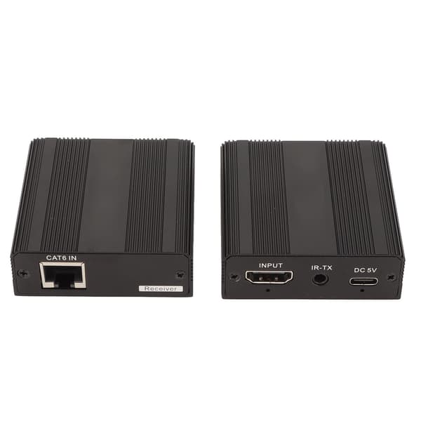 229ft HD Multimedia Interface Extender 5V 2A 1080P 60Hz Samtidig Dobbeltskærmsvisning Plug and Play Netværkskabelforlænger