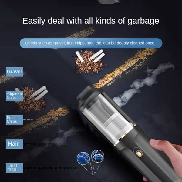 13000Pa Powerful Vacuum Cleaner Handheld Mini Vacuum Cleaner for Car Green