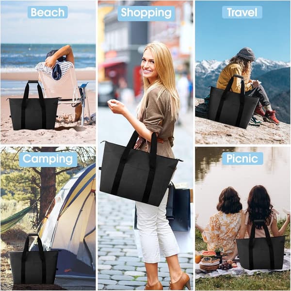 Kylväskor - Lunchväska - Vikbar kylväska - 20 L - 30x27x19 Cm - Isolering - 300D Oxfordtyg