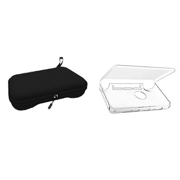 For AYN THOR TPU Case Transparent Protective Shell for Dual Screen Game Console with Storage Bag