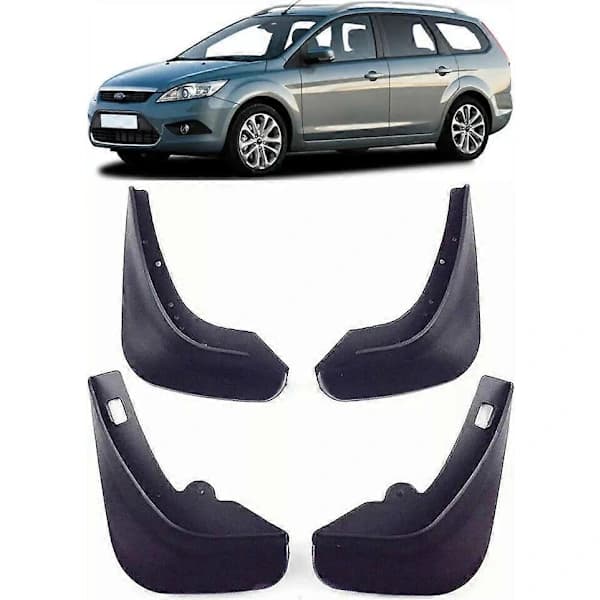 4X Skvettlapper Foran og Bak For 2005-2011 Ford Focus MK2 II Stasjonsvogn