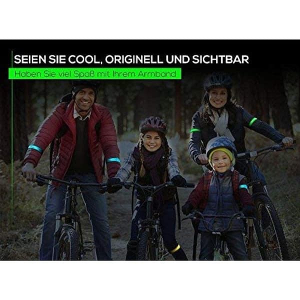 Oppladbart LED-armbånd, Jogge Lysbelte, Løpesikkerhetslys