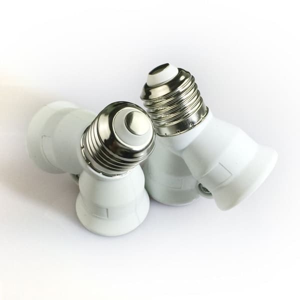 E27 Socket Converter 2 in 1 Base Adapter 2 Adapters for LED Bulbs & Incandescent Bulbs & CFL Bulbs [Energy Class A+]