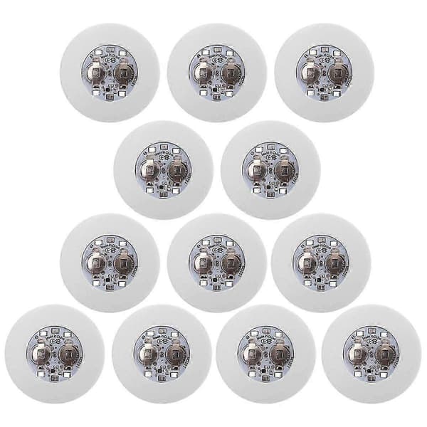 LED Coasters, 12-pack Luminous Coasters, LED Bottle Lights, LED Sticker Coasters Discs Light Up for Bottles