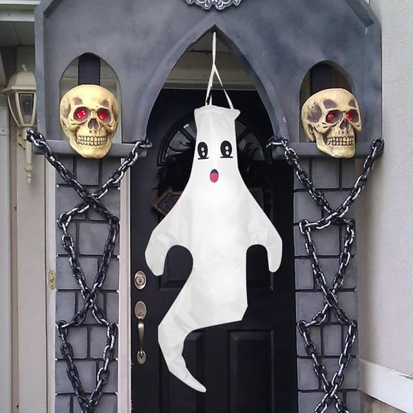 Halloween Windsock, Halloween Ghost Flag, Halloween Decorations, Hanging KLB