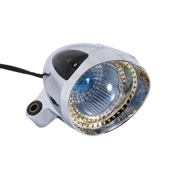 12V Motorsykkel Forkrommet Spot Light Frontlykt Billampe Tilbehør