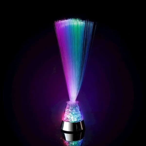 Fiberoptisk lampe / fiberlampe - flerfarget