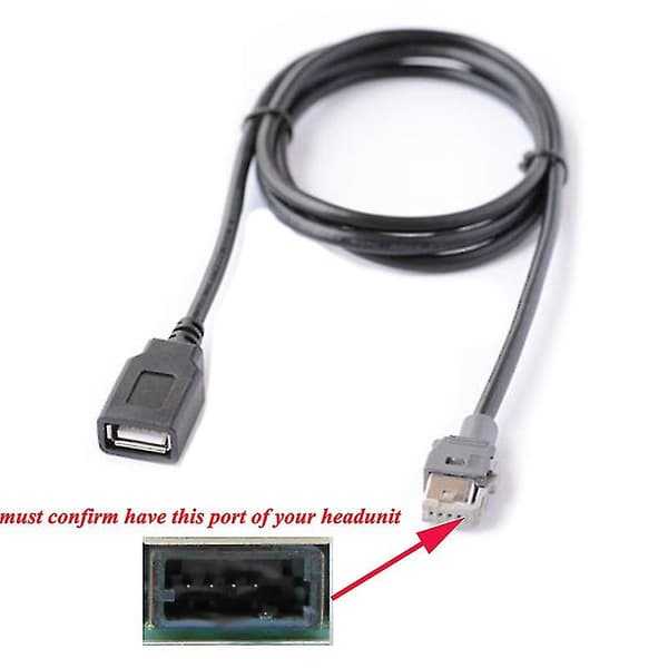 Bilmedie Hovedenhed USB-interfacekabeladapter til Kia Hyundai Elantra Mistra Tucson
