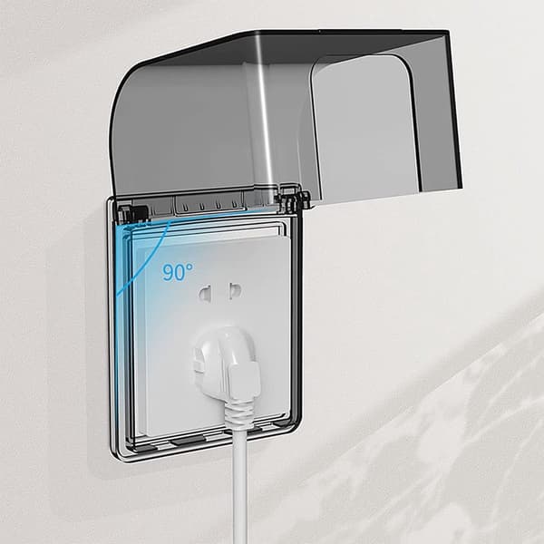 Socket protection childproof, waterproof socket cover, 86-model, 12.2x10.8x7.3 cm, 1 piece