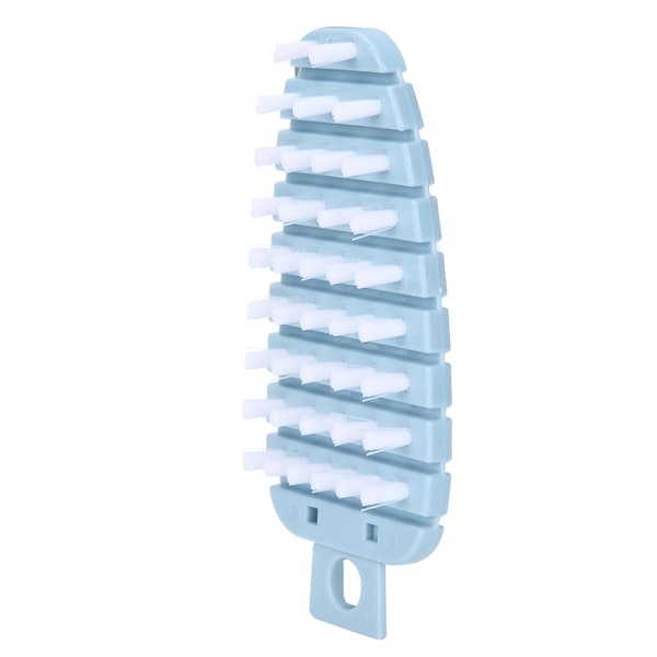 Carrot Shaped Vegetable Brush Potato Scrubber Brush Fruit Cleaner Kitchen Brush Blue