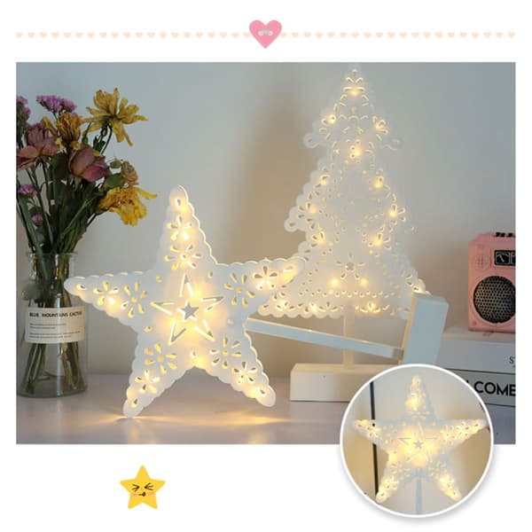 LED-stjernelampe 29 cm med pære KLB