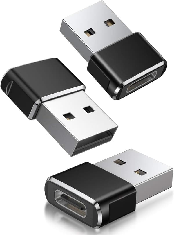 USB C -naaras USB A -uros -sovitin 3 kpl, tyyppi C USB A -laturi C