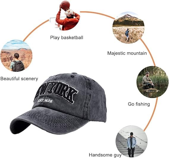 Unisex Justerbar Baseballcaps Visircaps Anti-UV Solbeskyttelse