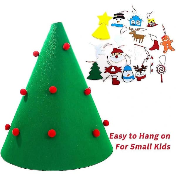 Felt Christmas Tree DIY Christmas Decorations Tree with 18 Detachable Snowmen
