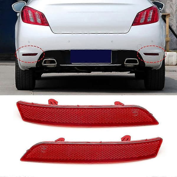 Rear Bumper Reflector Lamp for 508 2010 2011 2012 2013 2014 Rear Bumper Light Bar Warning Light
