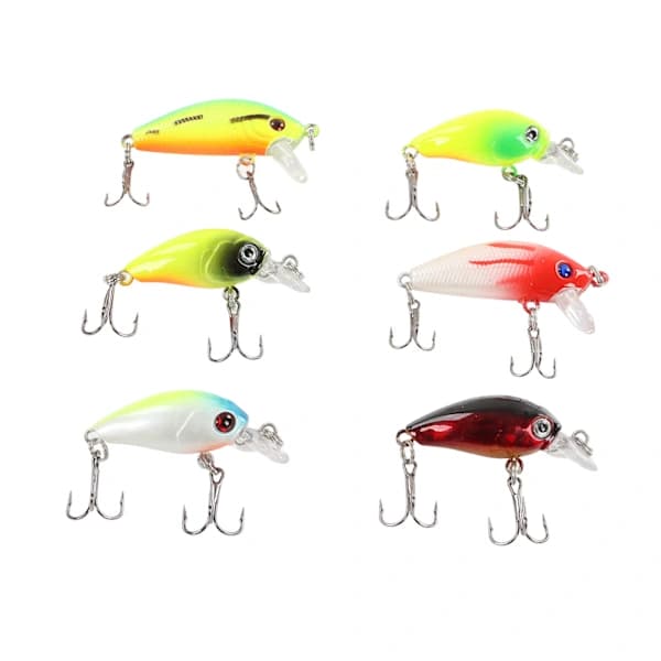 High-Resolution 3D Lifelike Fishing Lures - 6 Pcs