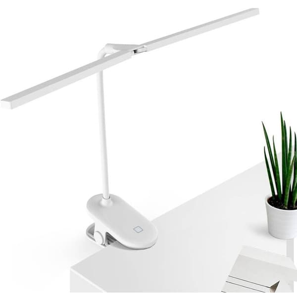 Mini Desk Lamp with Eye Protection, USB Charging, Student Bedroom Dormitory LED Clip Double Lamp Foldable Cap Night Light B