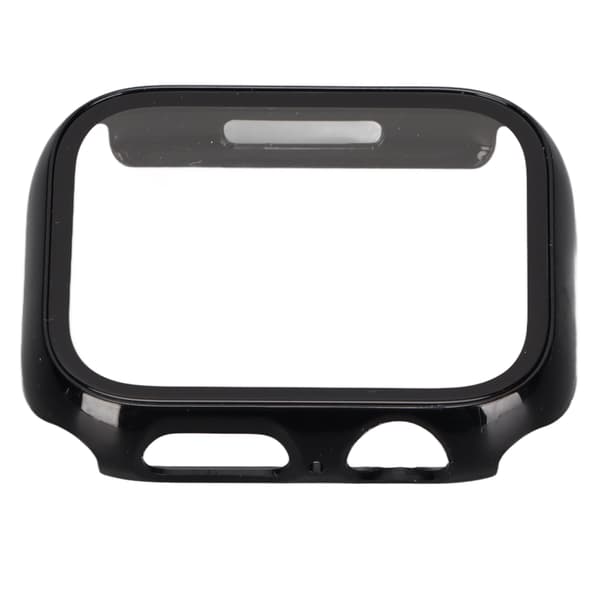 Protective Watch Case with Full Coverage HD Tempered Glass Screen Protector for IWatch Series 7 2021 41mm Black