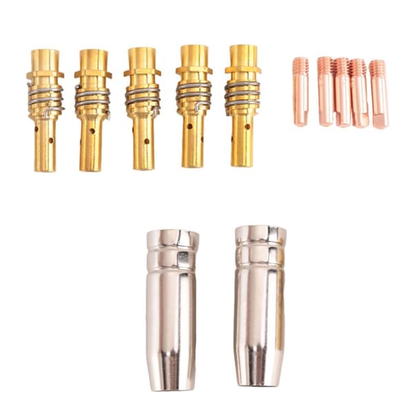 Nozzle Holder for Welding, Nozzle Kit for Mig Welding, Consumable Accessories Suitable for 15AK Torch, Welding Machine 0.8mm