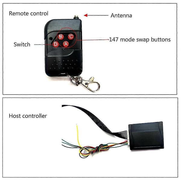 48 LED Vandtæt Knight Rider Advarselslys Scanner Flash Strobe Kit 12v 5050
