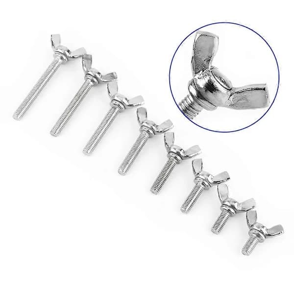 5 kpl M5 Siipimutterit Siipiruuvit Ruostumaton teräs Siipimutterit Ruuvit Peukaloruuvit [M5*10mm]