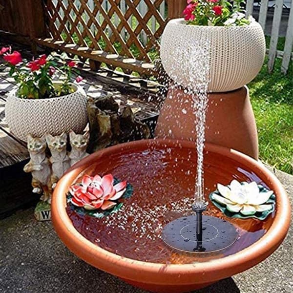 1. 5W Solar Powered Fountain - Floating Solar Water Pump with 6 Nozzles
