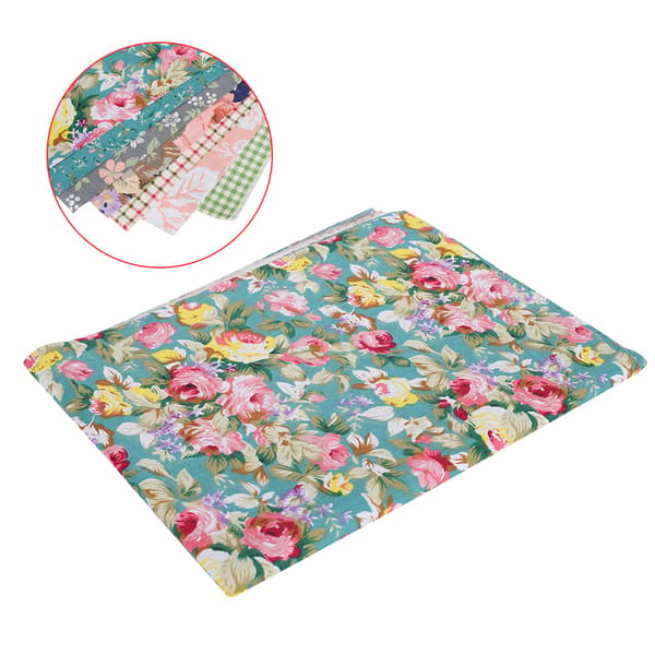 7 pcs Floral Cotton Fabric DIY Handmade Craft Sewing Print Rose Pattern 50x40cm