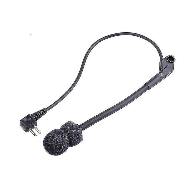 Erstatningsbom-mikrofon kompatibel med Peltor Comtac II/III 2/3-stil headset 2-bens mikrofon