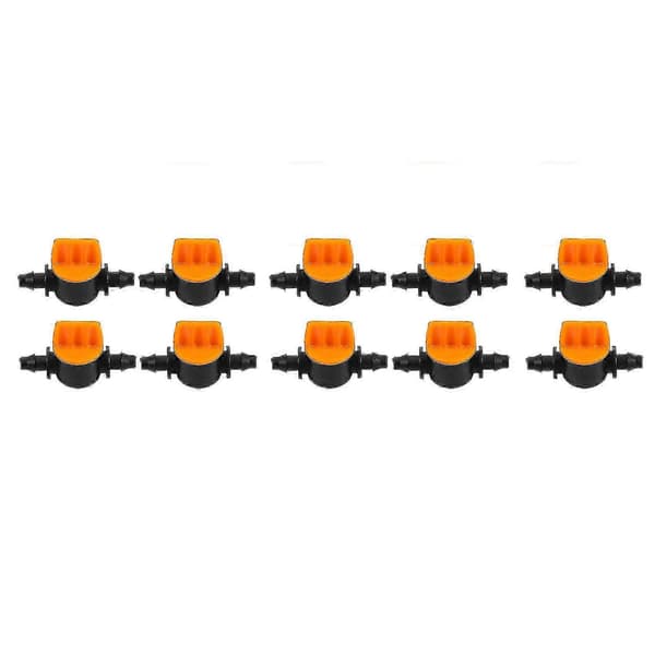 Mini Valve with 4/7mm Hose Garden Irrigation Barbed Water Flow Control Valve Agricultural Tool Drip