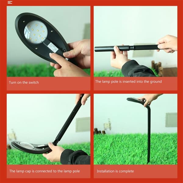Solcellelamper til landskab, solcellelamper til have LED udendørs solcellelamper, landskabsbelysning til garage pool terrasse