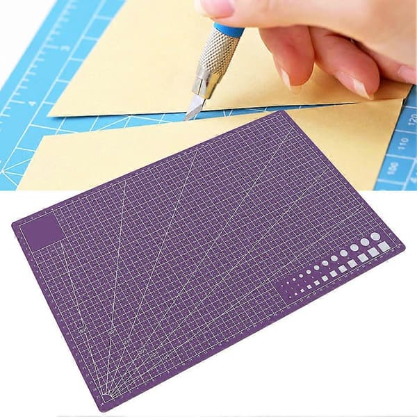 A3 Self-Healing PVC Cutting Mat with Grid for Crafts and Office Supplies