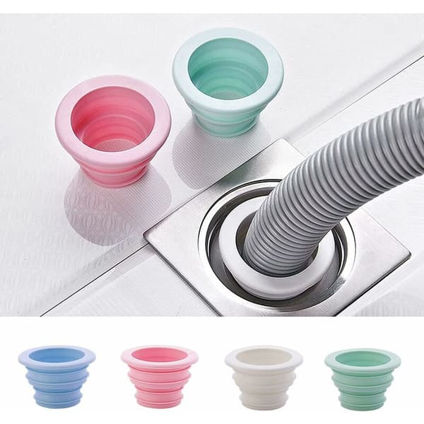 4 Pcs Odor-Proof Drain Seals, Drain Plugs, Drain Plug Rings for Washing Machine, Kitchen Cleaning Tools