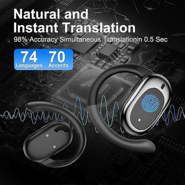 AI Language Translator Headphones 144 Languages Real-time